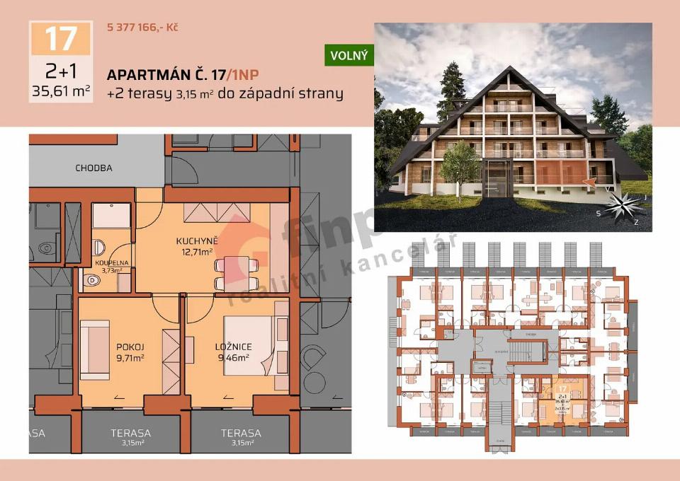 Prodej bytu 36 m²