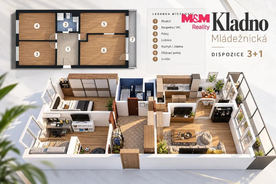Prodej bytu 71 m²