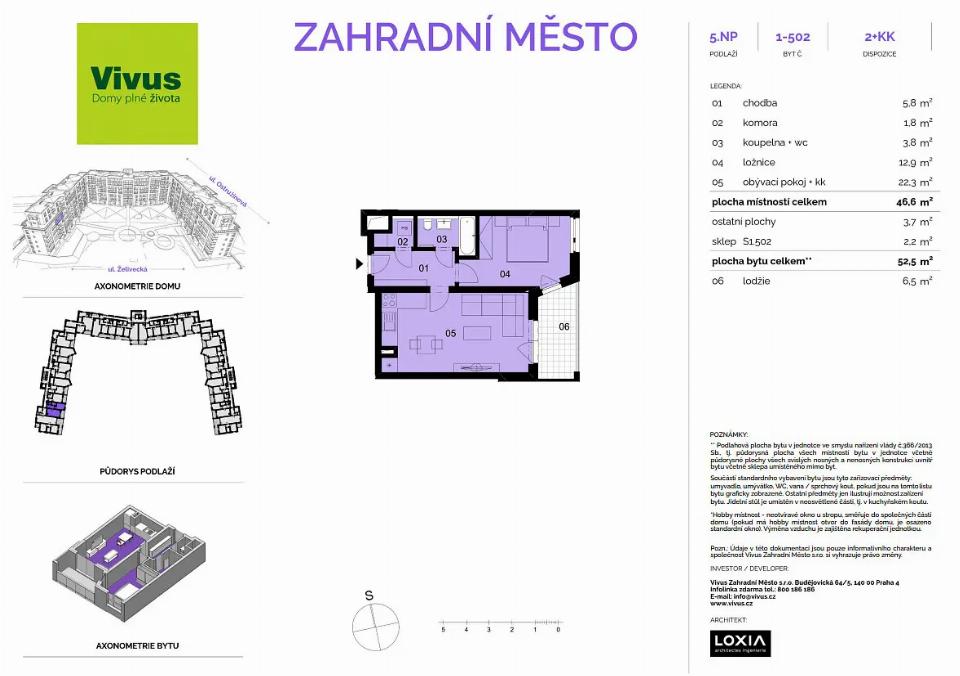 Prodej bytu 53 m²