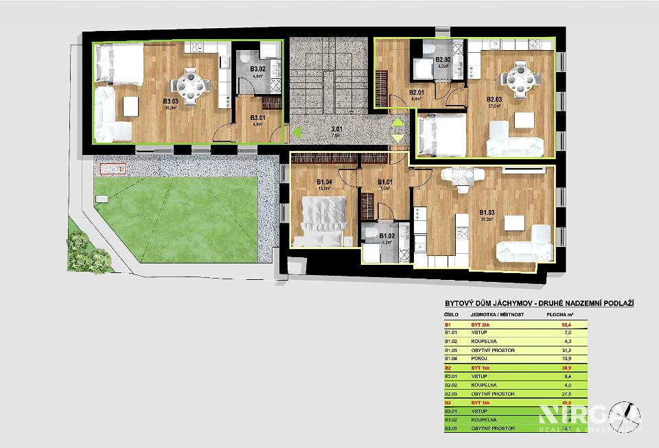 Prodej bytu 40 m²