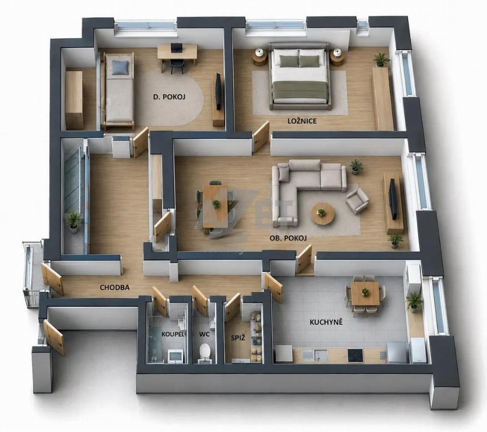 Prodej bytu 75 m²